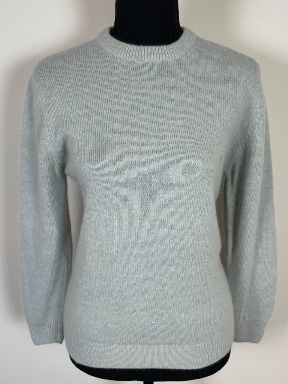 ROBERTA DI CAMERINO Soft Blue Rabbit Hair & Lambswool Blend Sweater